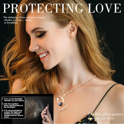 The Ultimate Valentine’s Surprise: Eternal Rose Bear & I Love You 100 Languages Necklace Gift Set