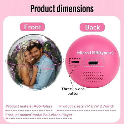 Eternal Echoes – Personalized Photo Crystal Bluetooth Speaker