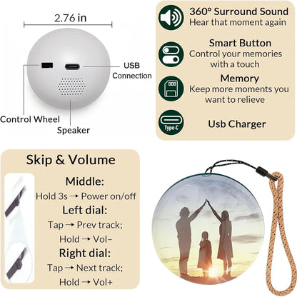 Eternal Echoes – Personalized Photo Crystal Bluetooth Speaker